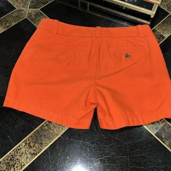J. Crew Orange Chino Shorts Size 0 - Picture 2 of 3